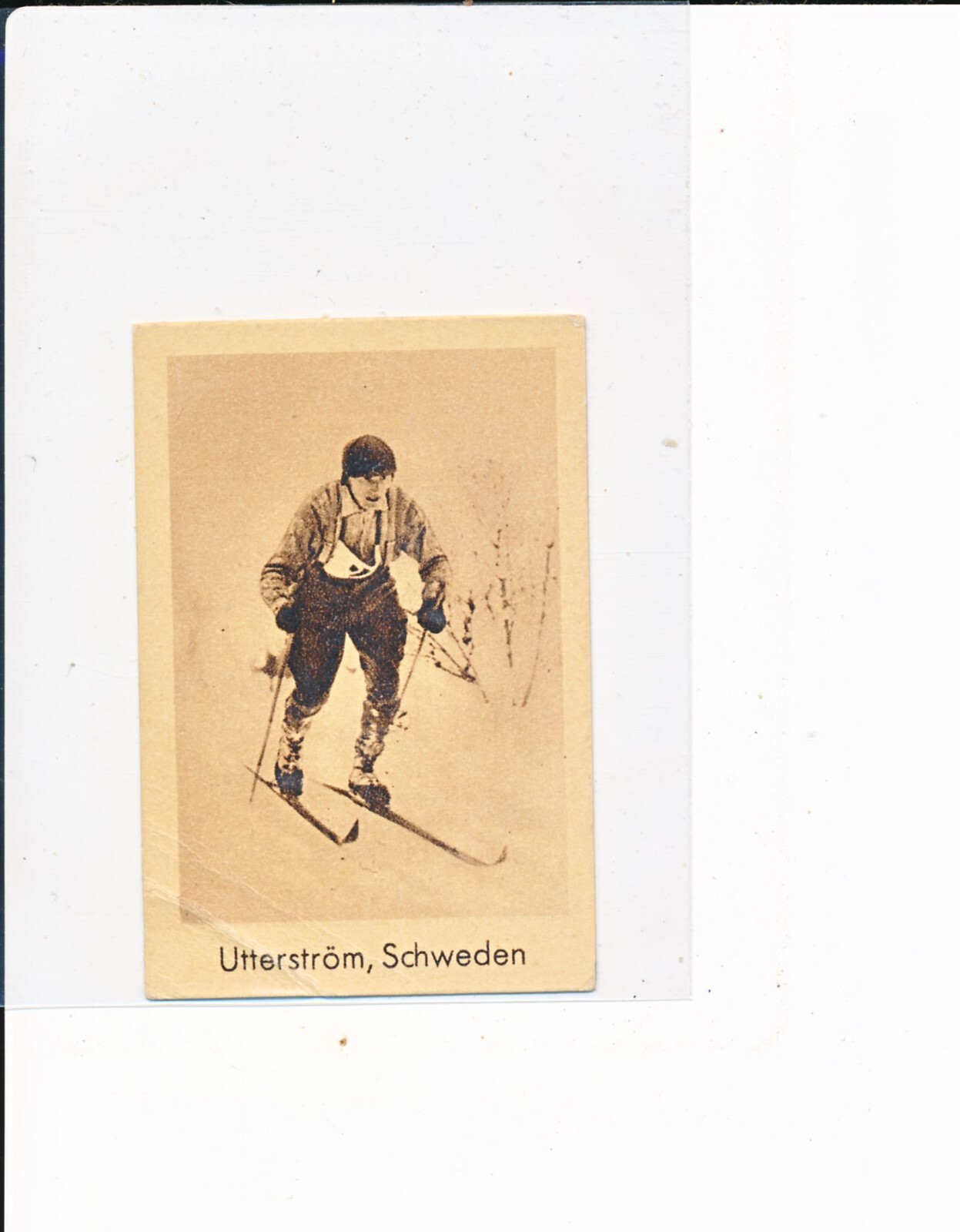 1930's Abdulla & Co Tobacco Cigarette Sports Records - Utterstrom, Schweden