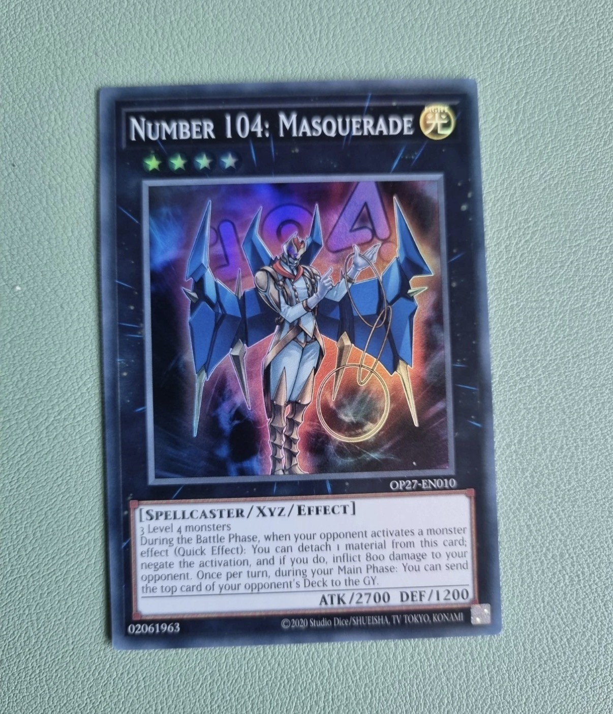 Yu-Gi-Oh Masquerade OP27-EN010 Super Rare Card Near Mint Condition