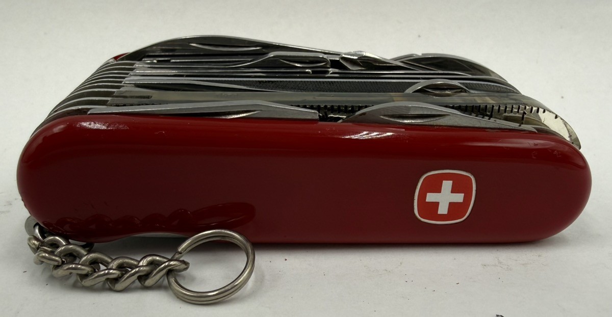 VINTAGE WENGER DELEMONT TOOL CHEST PLUS SWISS ARMY KNIFE W/BLACK COM (CP2023818)