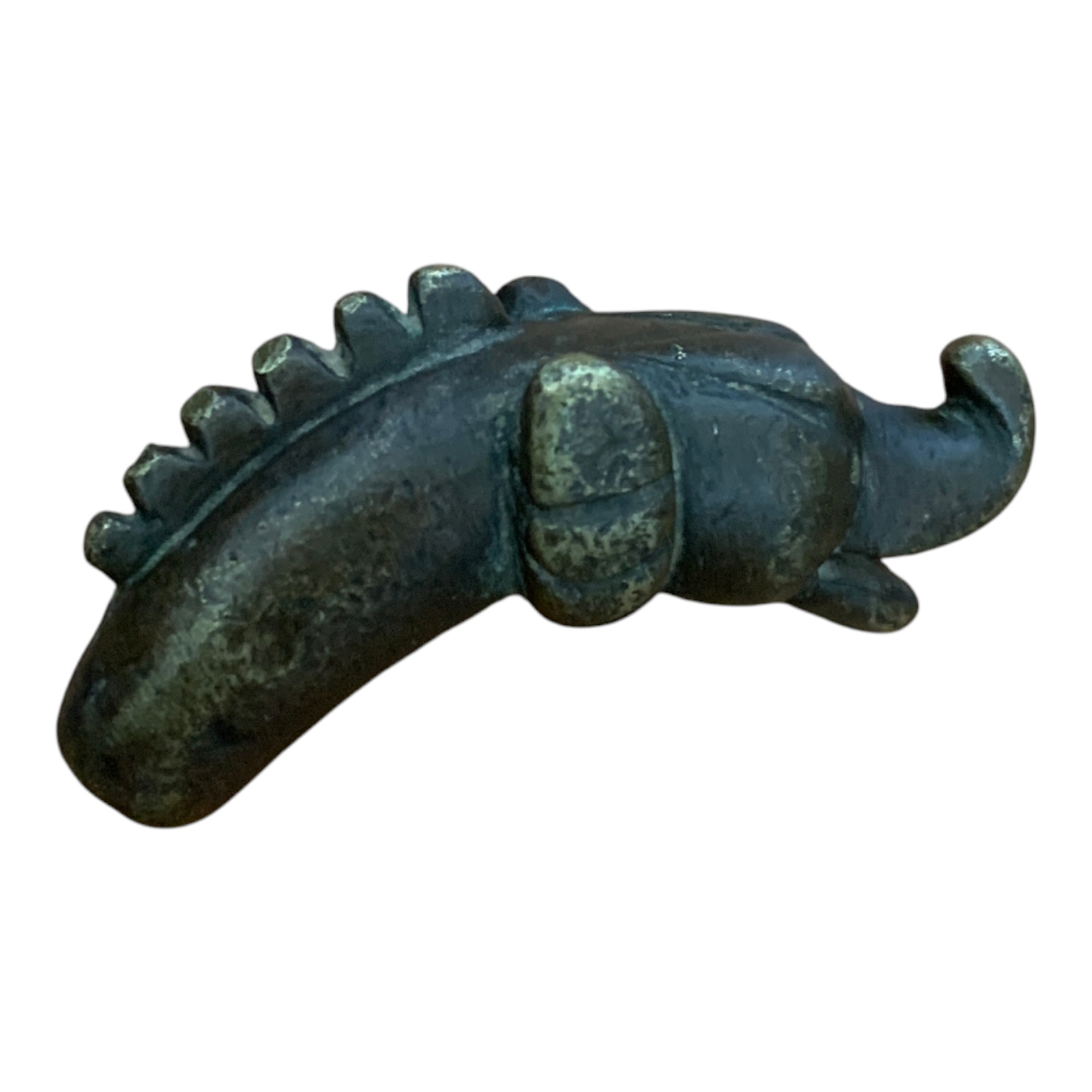 1850\'s Antique Vintage Handcrafted Brass Unique Shape Figure South Indian Die