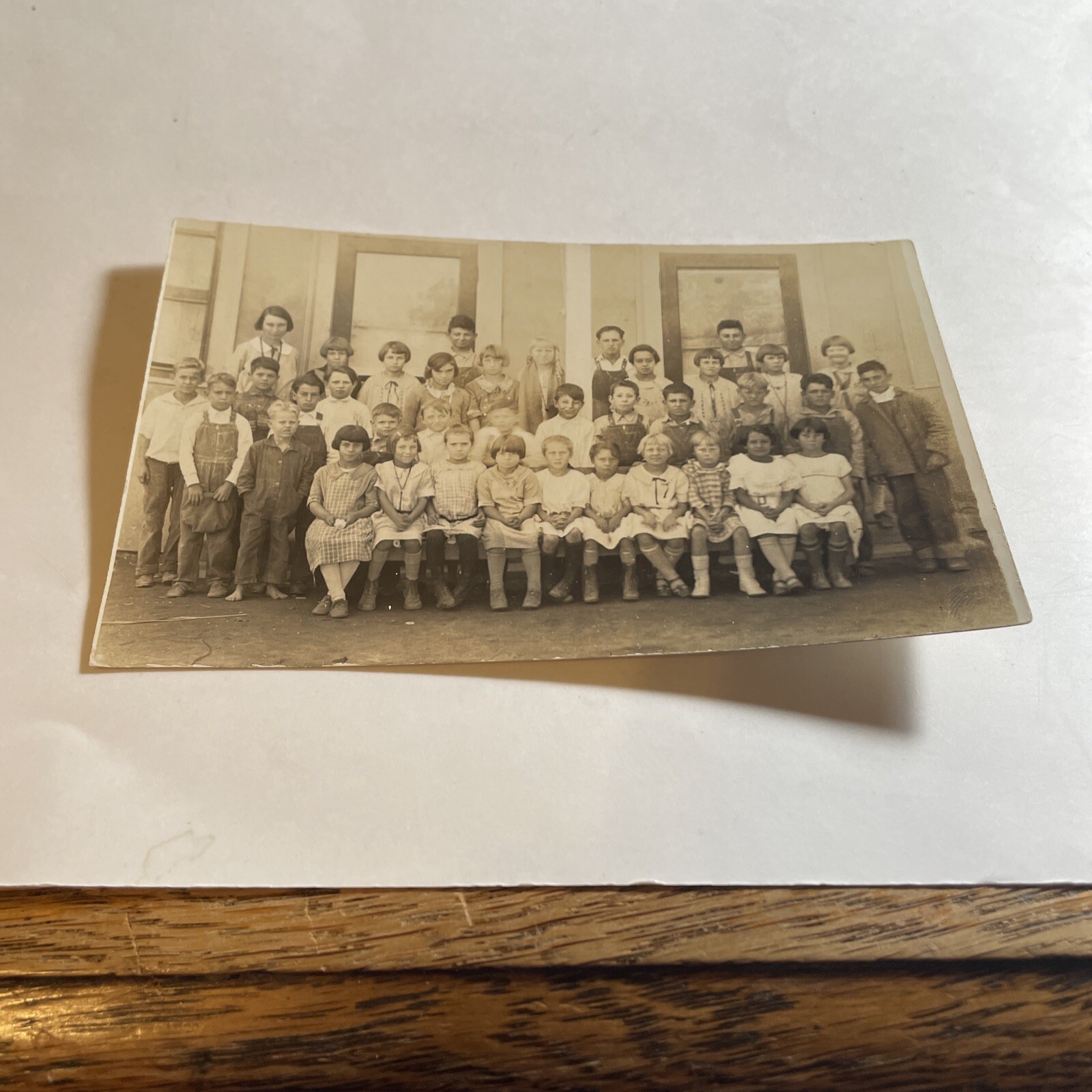 RPPC ID ELEMENTARY SCHOOL TEACHER STUDENTS 1925-26 OAK GROVE BOYS COVERALLS