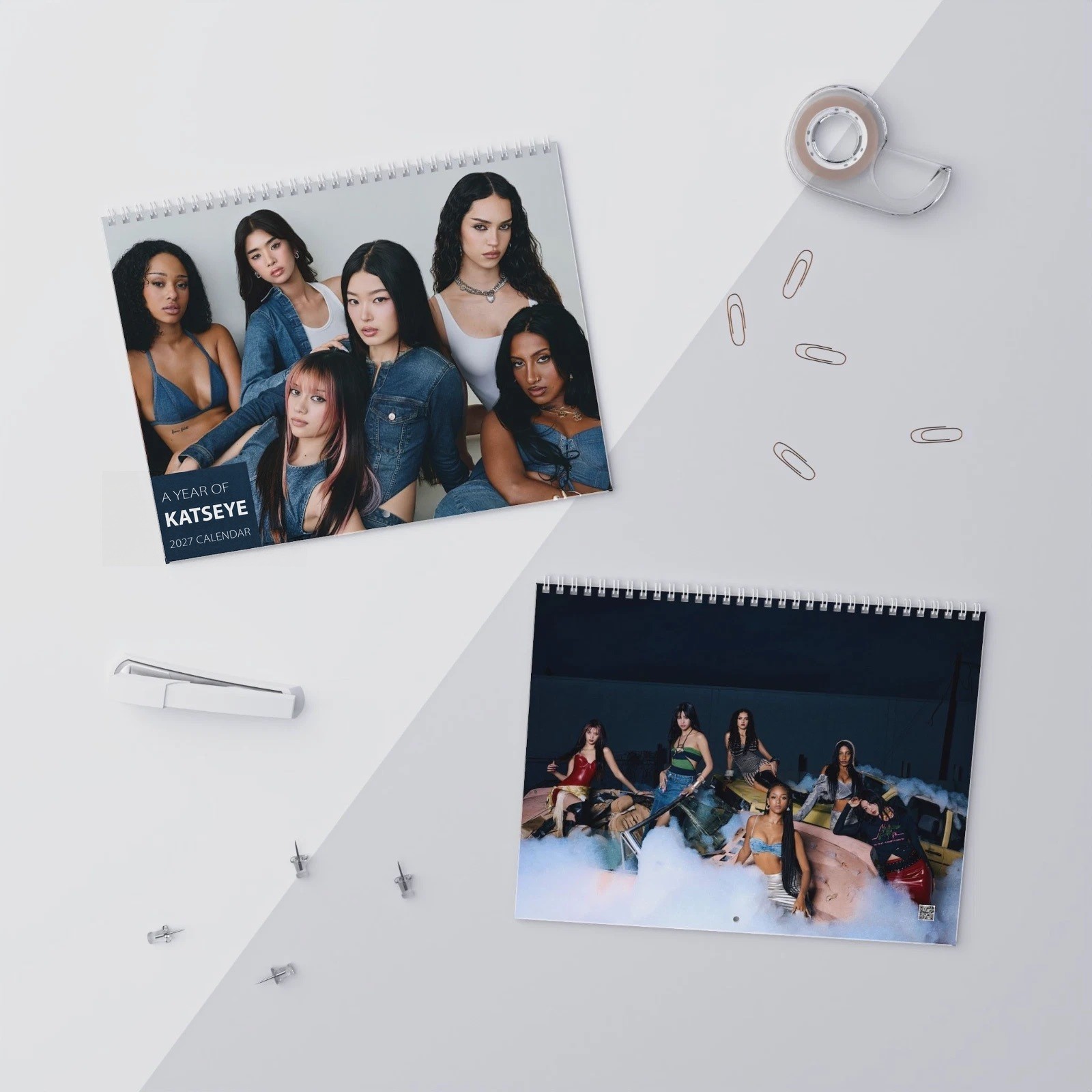 KATSEYE Beautiful Chaos 2027 Wall Calendar, 12-Month Kpop Girl Group Planner