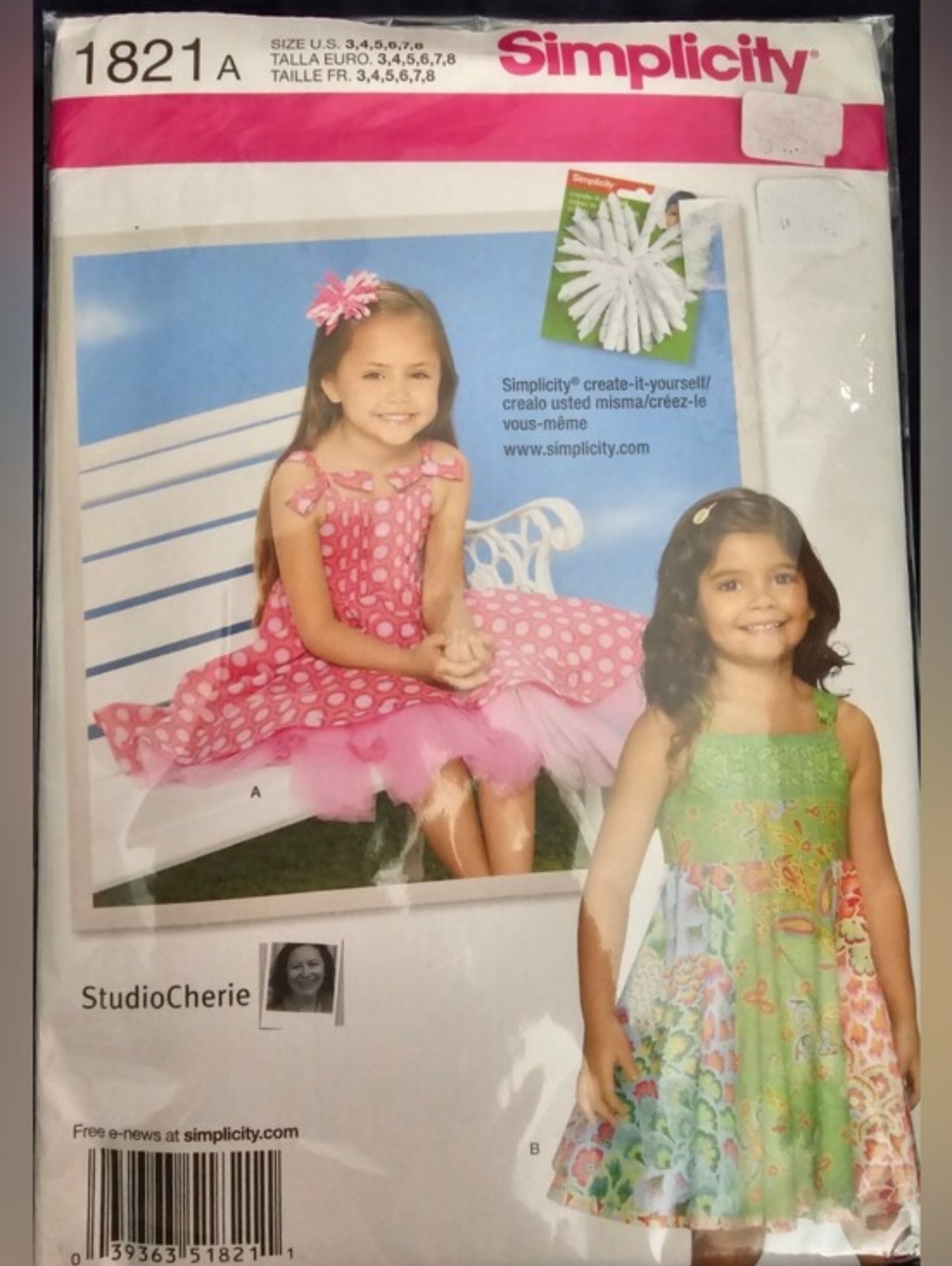 Sewing Pattern Simplicity 1821a