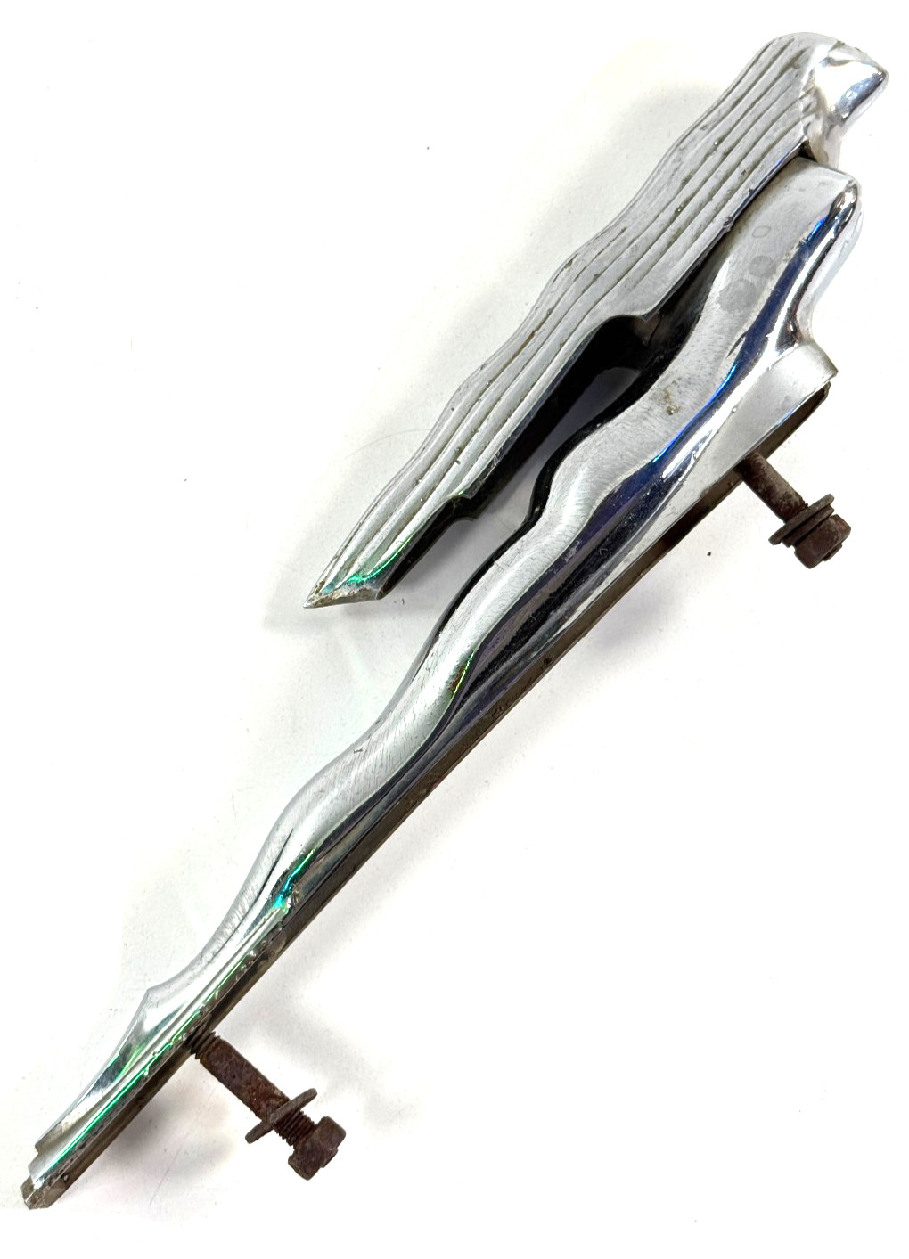 vtg 1946 1947 1948 Flying Lady Godess Hood ornament Nash? hot rod 
