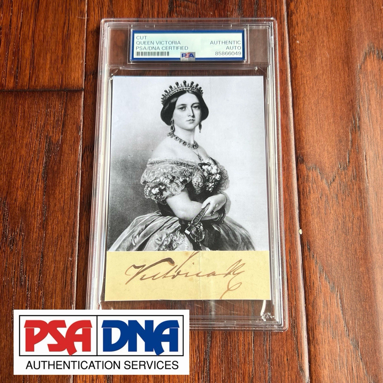 QUEEN VICTORIA Autograph Cut Signature As Queen Mounted to Portrait Signed * PSA
