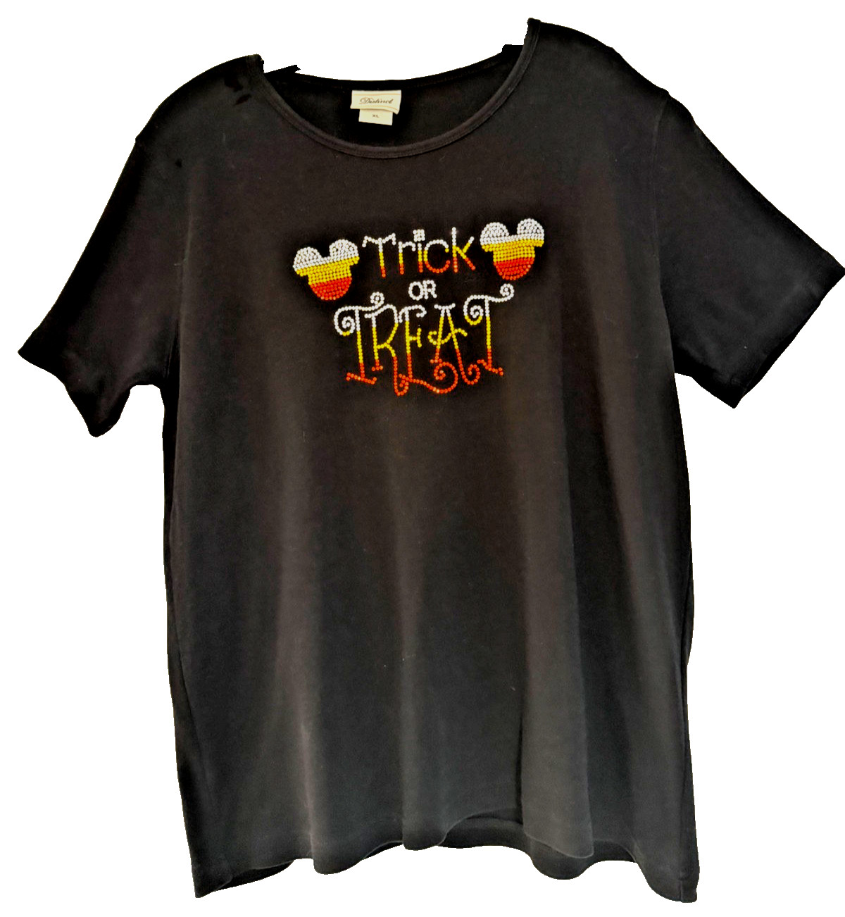 NEW DISNEY Mickey Mouse XL Handmade Halloween Sequin 