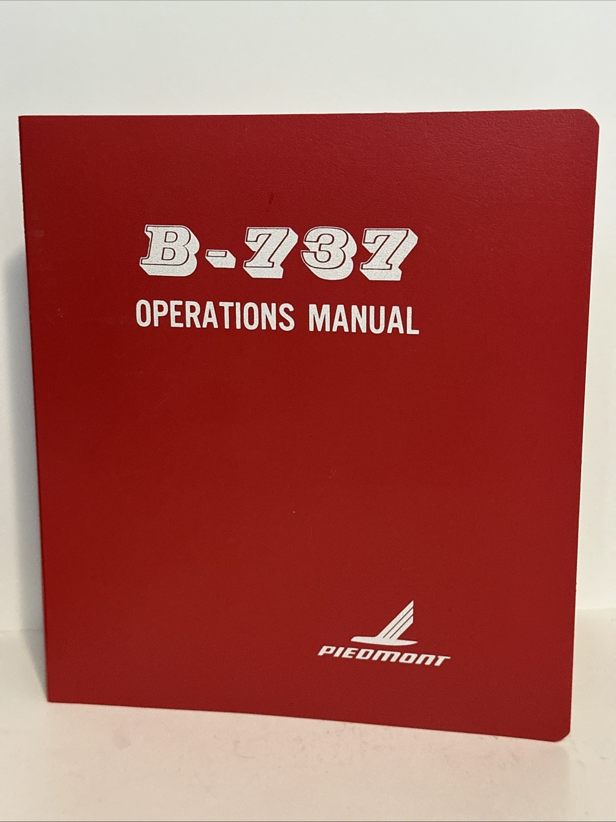 Piedmont B-737 Cockpit Operations Manual Flight Training Binder Pilot Vtg 1980s