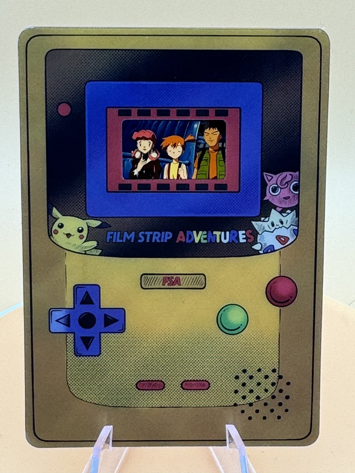 Pokemon FSA Film Strip Adventures Cell - Misty Brock Nurse Joy - UNPEELED MINT