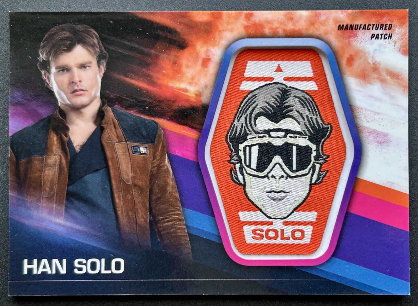 2018 Topps Solo A Star Wars Story Han Solo Manufactured Patch Card MP-HSH EX