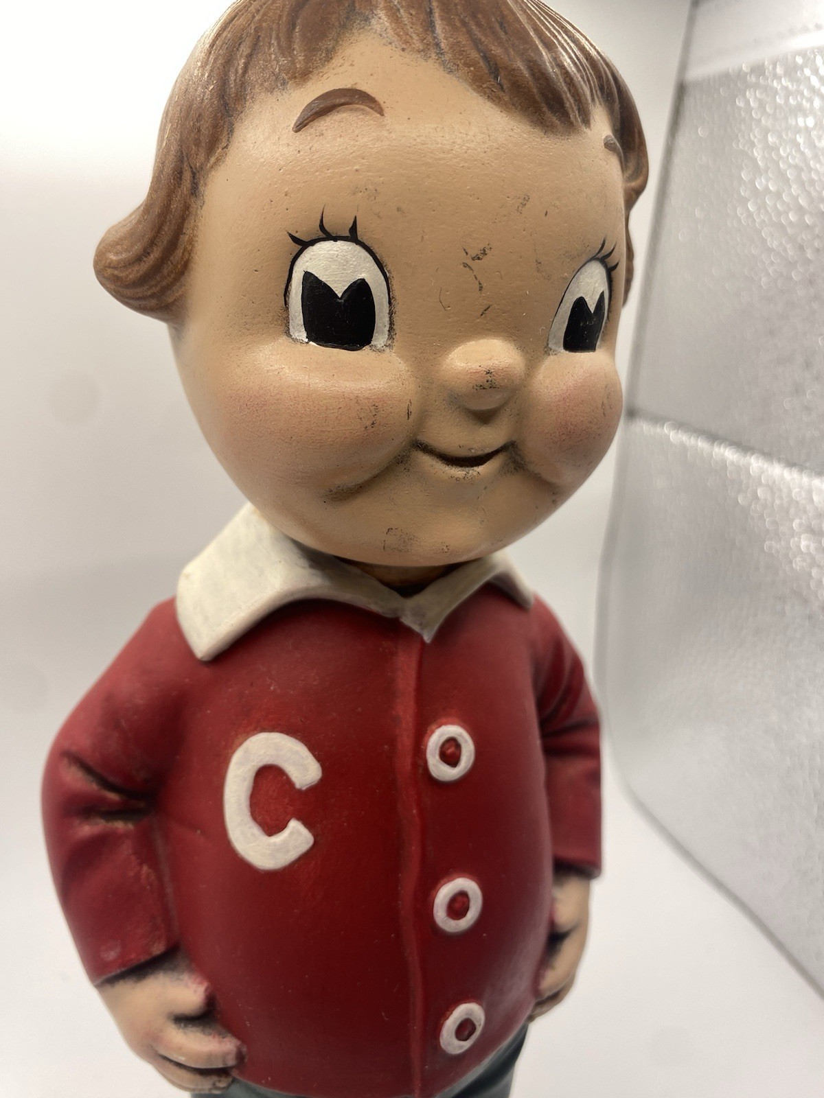 Campbell’s Soup Kids Painted Ceramic Figure Large 10 inch Boy RARE Campbells
