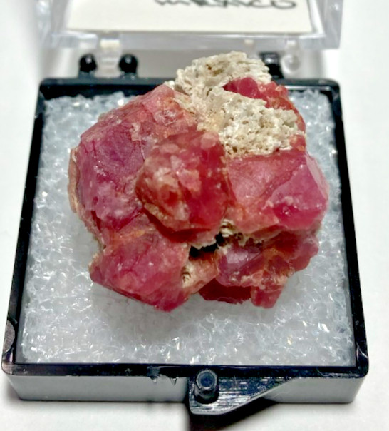 Raspberry Grossular Garnet cluster Thumbnail from Mexico