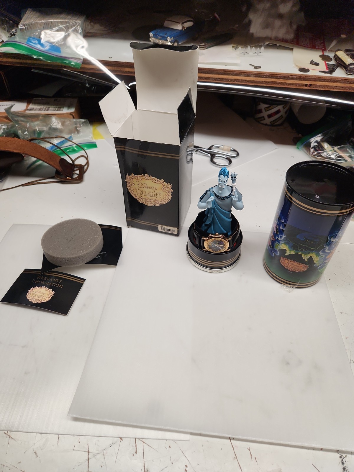 Disney Villain HADES WATCH & FIGURINE HERCULES  LE 2259 /3000 New Never Worn 
