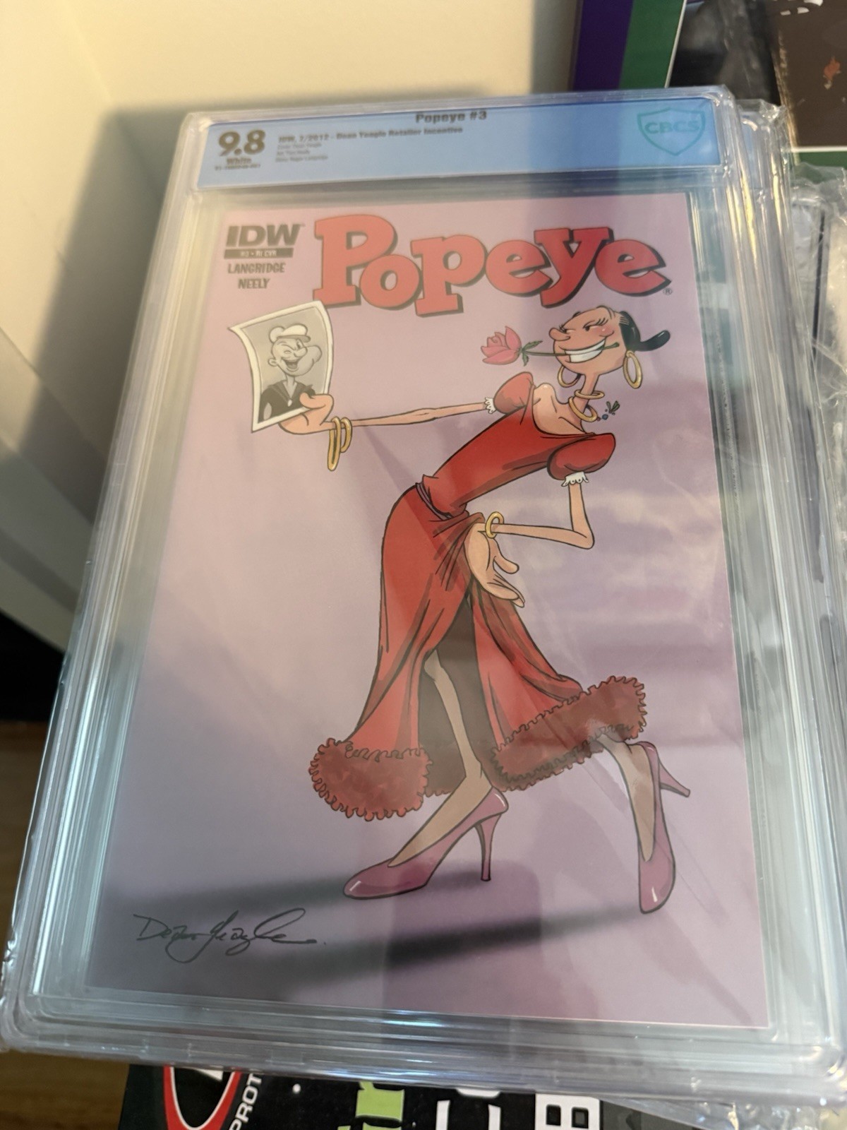 Popeye #3 Incentive Variant CBCS 9.8 (IDW Publishing July 2012)
