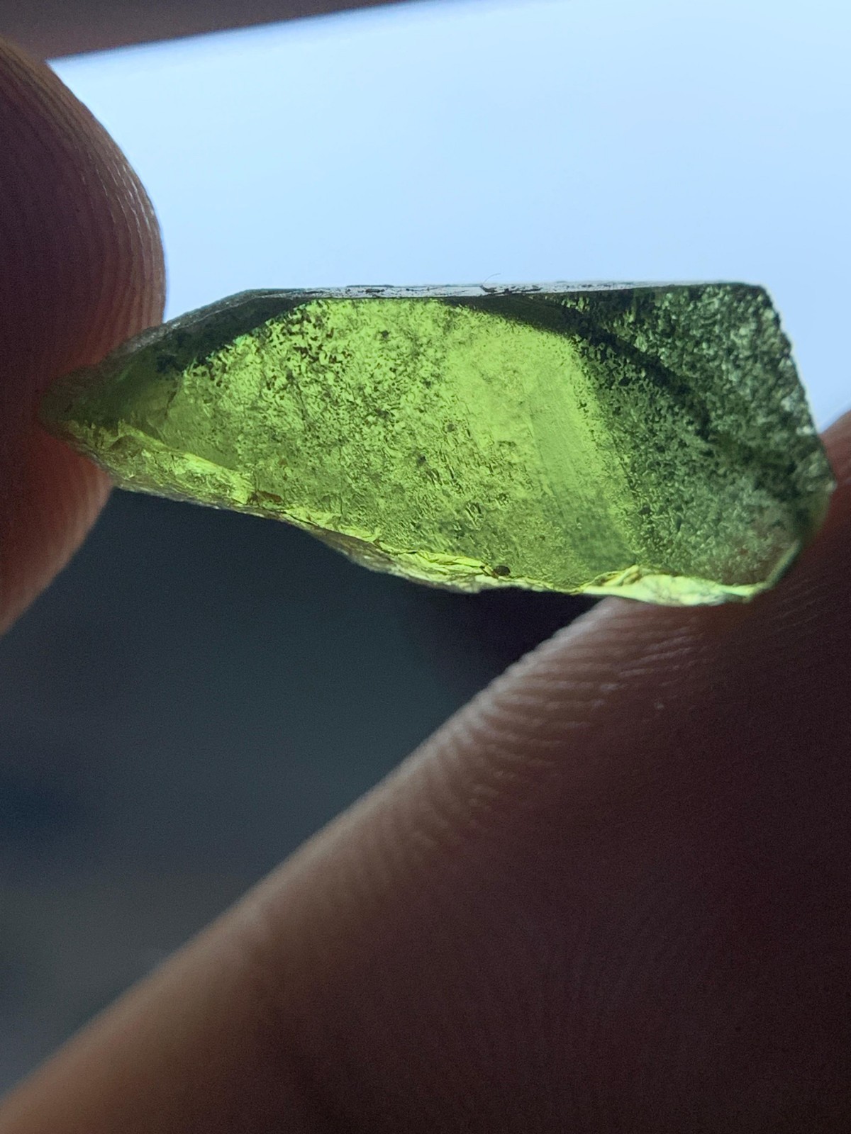 3.50 Crts Amazing Facet Grade green Sphene Crystal @skardu Pakistan 