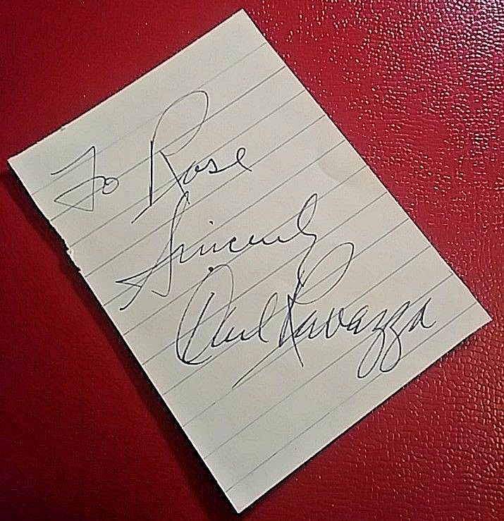 Autograph - Carl Ravza 1910-1968 Vocalist Singer jazz musician Signed Signature