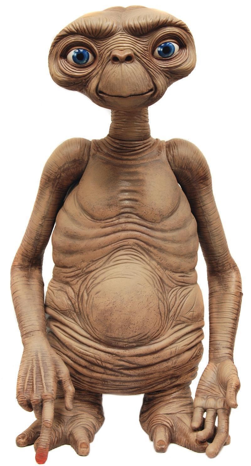New in Box E.T. The Extraterrestrial 3' Life Size 1:1 Scale Prop Replica by NECA