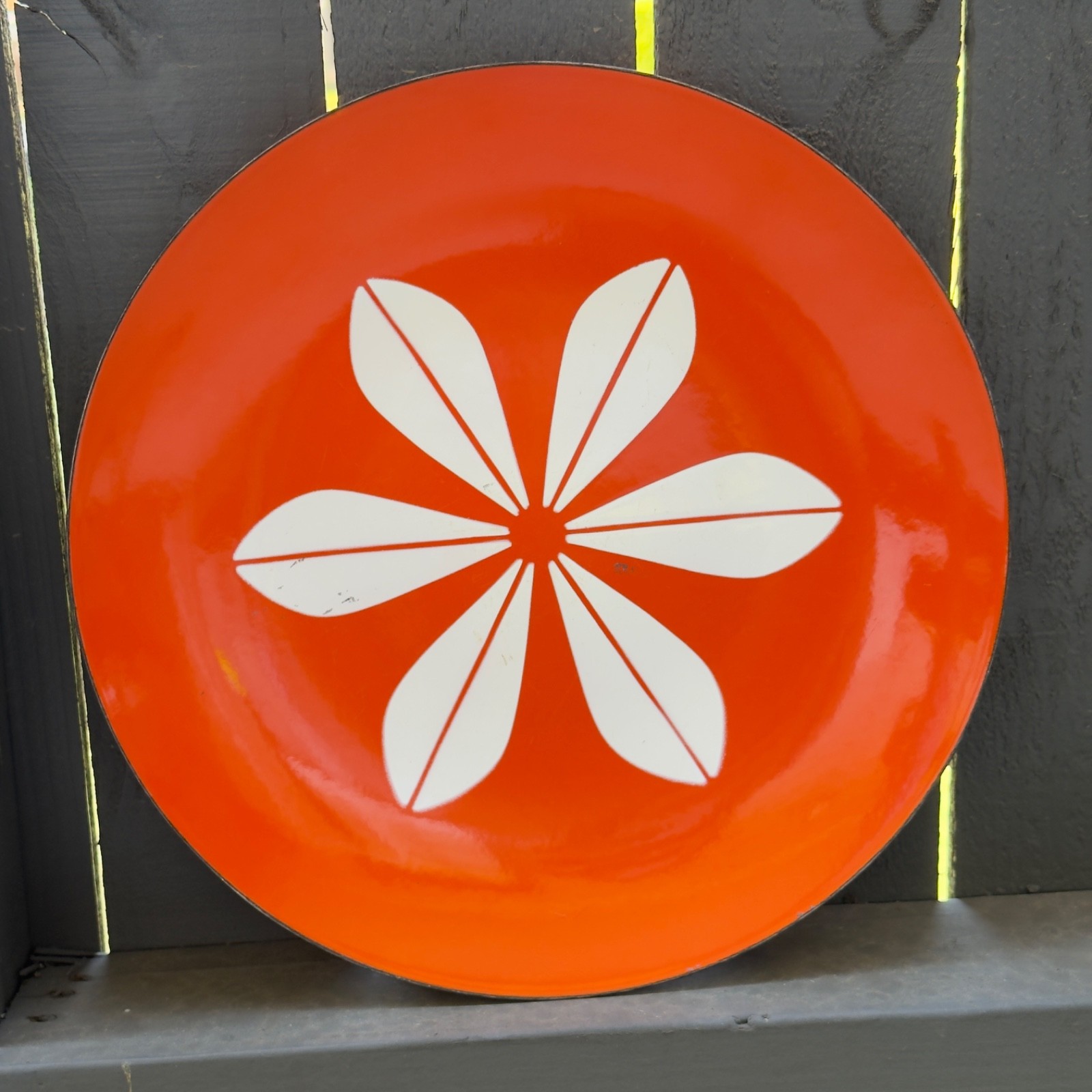 Mid-Century Cathrineholm Orange & White Lotus 12\