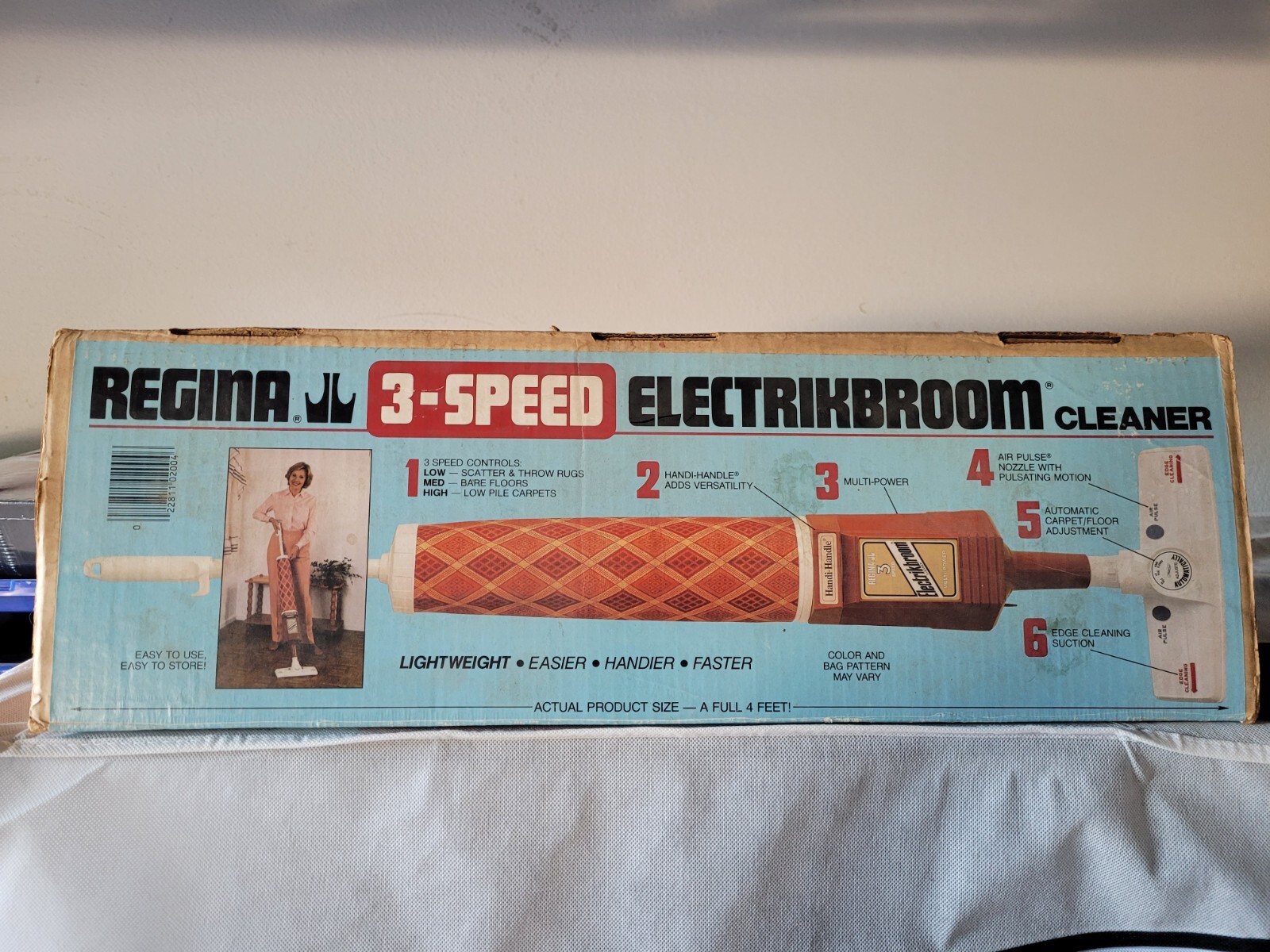 Regina 3 Speed Electrikbroom Cleaner Upright Edge Cleaning With Box Docs Vintage