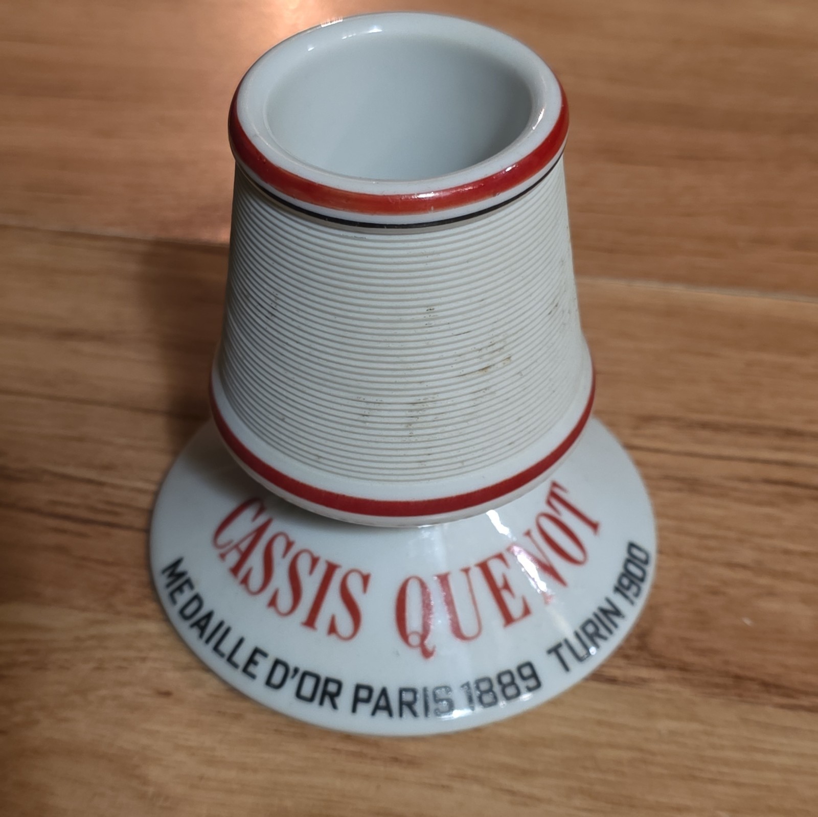 Vintage Paris France Porcelain Cassis Quenot Dijon Match Striker/ Holder