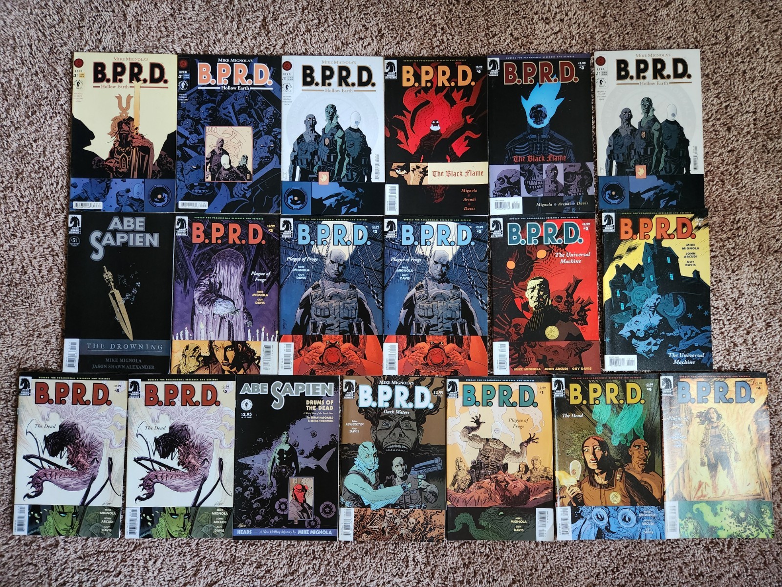 Lot Of 19 Hellboy Universe Comics. BPRD. Abe Sapien. Mignola. Dark Horse