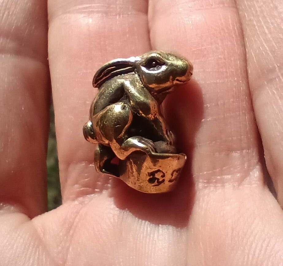 Lucky Rabbit Amulet Statue Thailand 