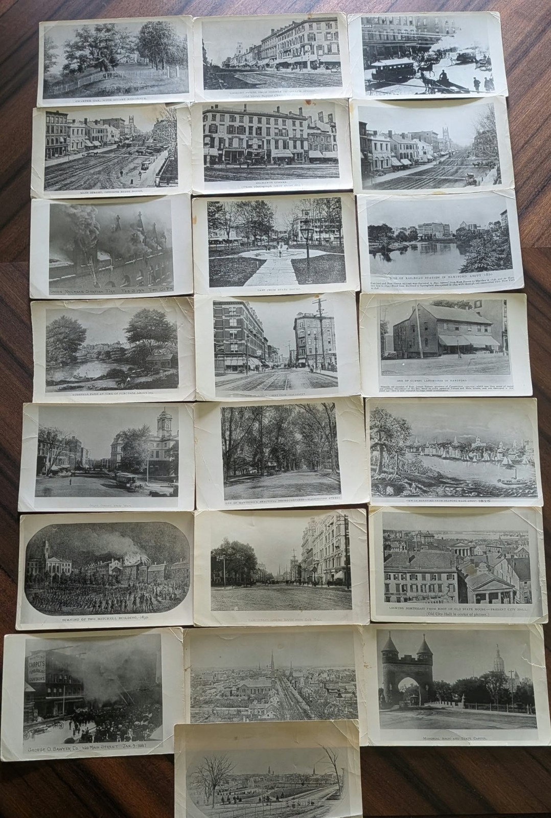Historic Witkower's Hartford CT Postcard Lot 22pc Real Photo 1895 Transit 1914 F