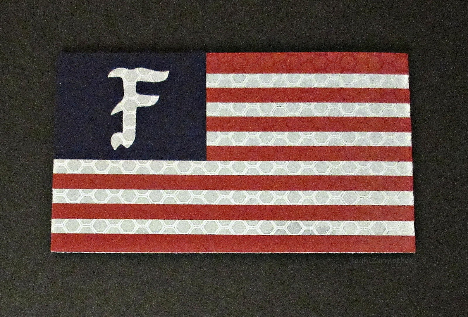 AUTHENTIC FORWARD OBSERVATIONS GROUP FULL COLOR IR AMERICAN FLAG PATCH FOG USA