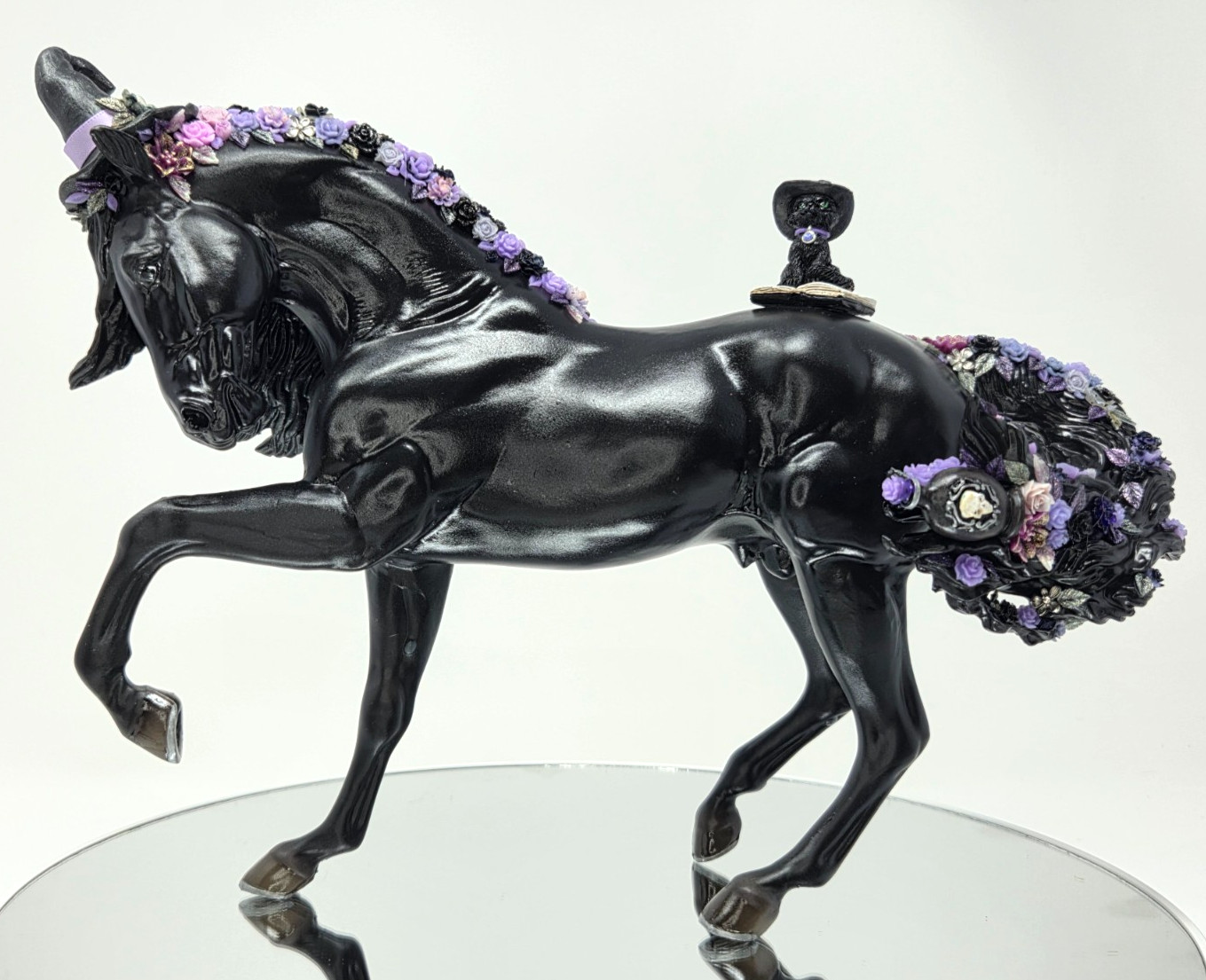 OOAK Breyer Custom Gypsy Vanner Halloween Horse Purple Witch \