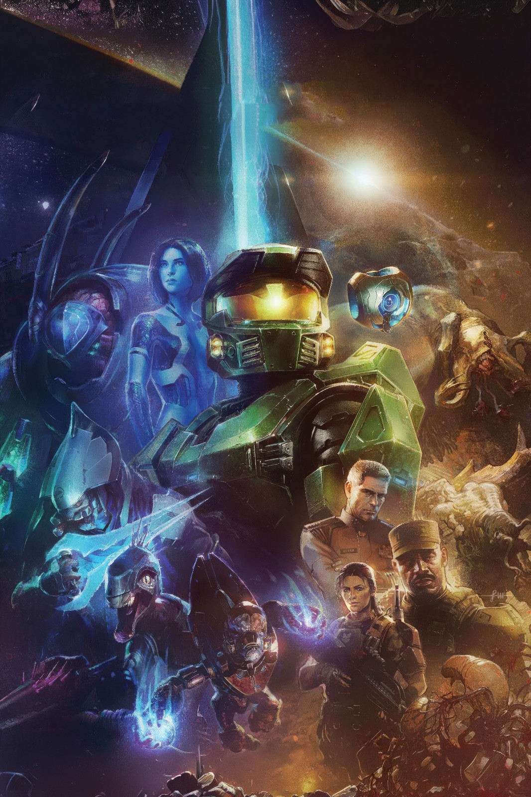 (AI Upscaled) 24x36 Halo Gameinfromer Poster NO LOGO*READ DESCRIPTION*