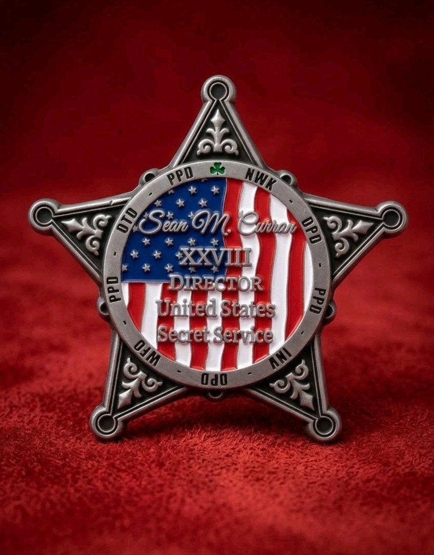 Rare Authentic President  Donald Trump USSS Director Sean Curran Challenge Coin