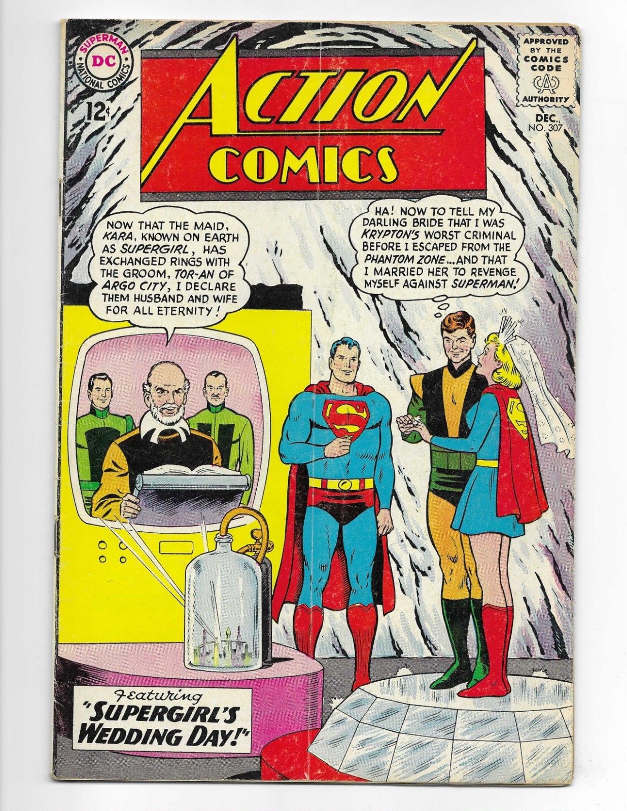 Action Comics 307 1963 DC Comics VG+ 4.5 Superman Lois Lane Supergirl Comet