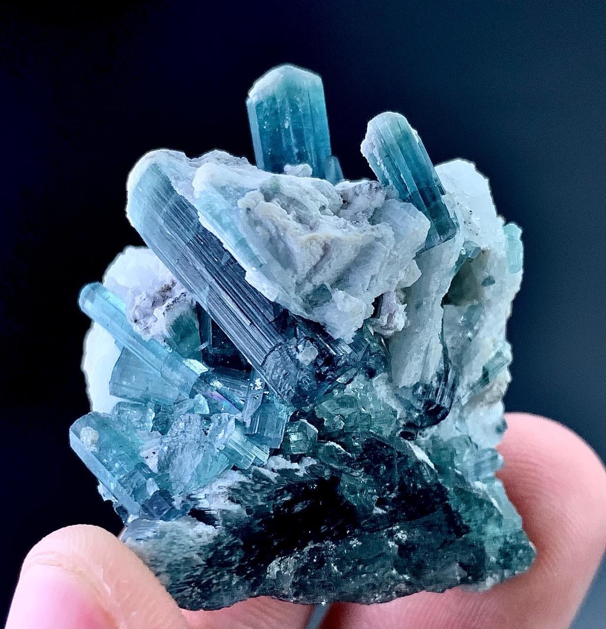 174 Carat Indicolite Tourmaline Crystal Specimen From Afghanistan