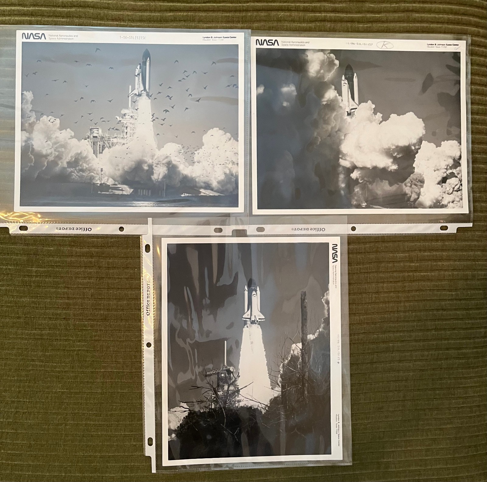 1986 NASA Press Photos Challenger STS-51L Disaster Launch Arc Type 1 Kodak RARE
