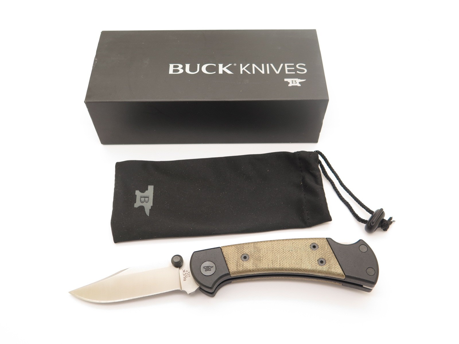 2022 Buck 112 Ranger Sport Pro 112GRS5 S30V Micarta Folding Hunter Knife