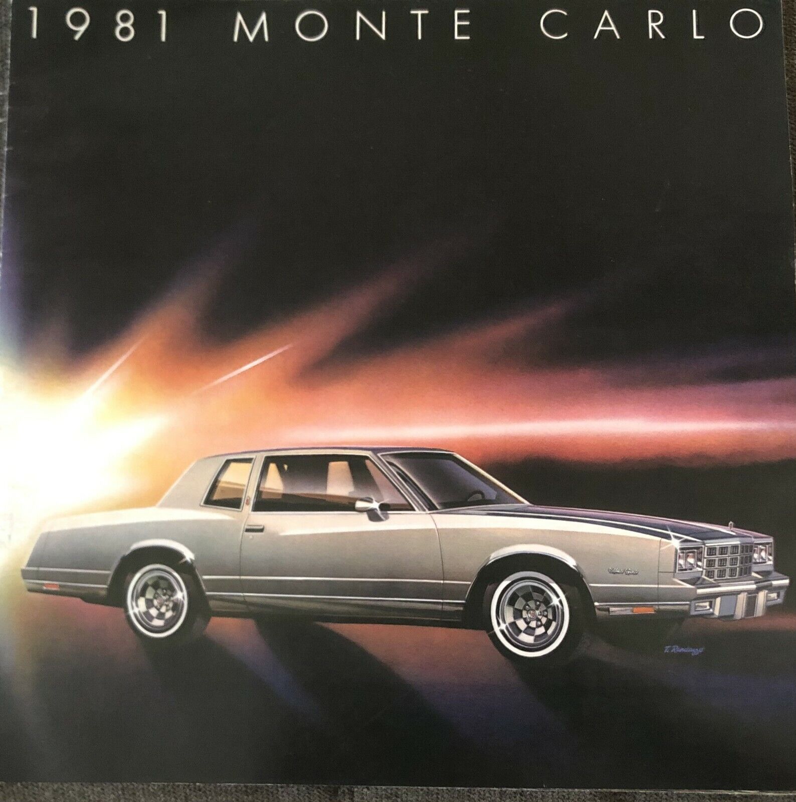 1981 Chevrolet/ Chevy Monte Carlo Sales Catalog/ Brochure 