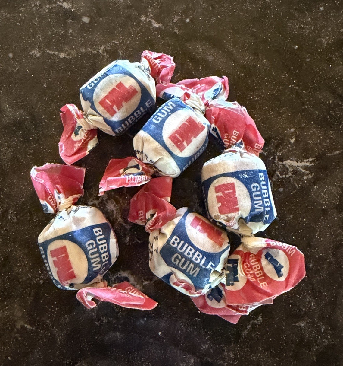 5 Vintage 1970's PAL Bubble Gum Individually Wrapped Single Pieces - UNOPENED