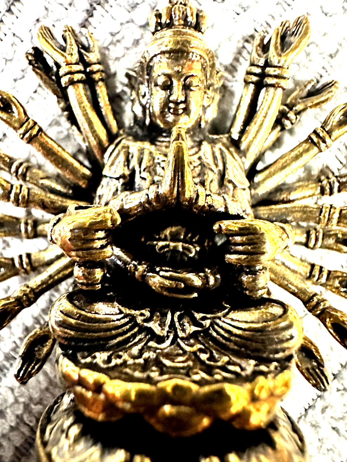 Thousand-Armed Kannon Buddhist Statue Japan Senju Kannon Figure Temple Style