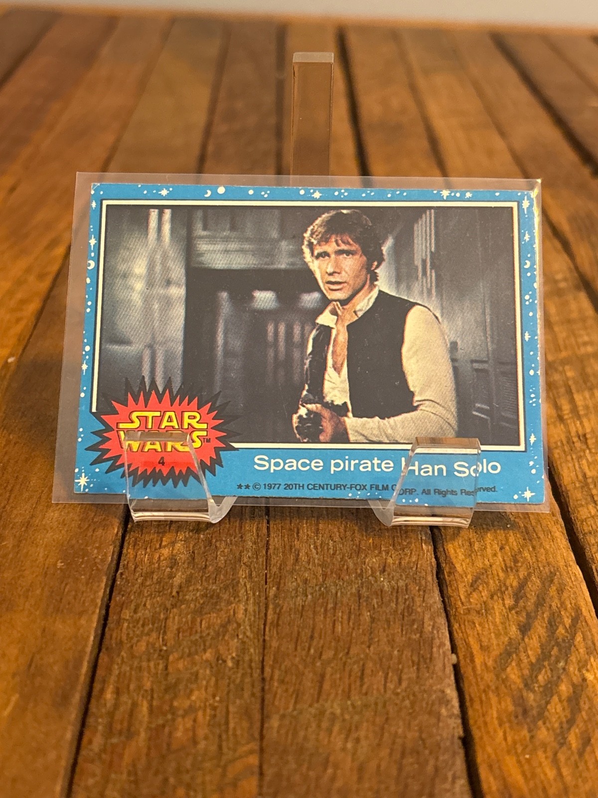 1977 Topps Star Wars #4 Space Pirate Han Solo