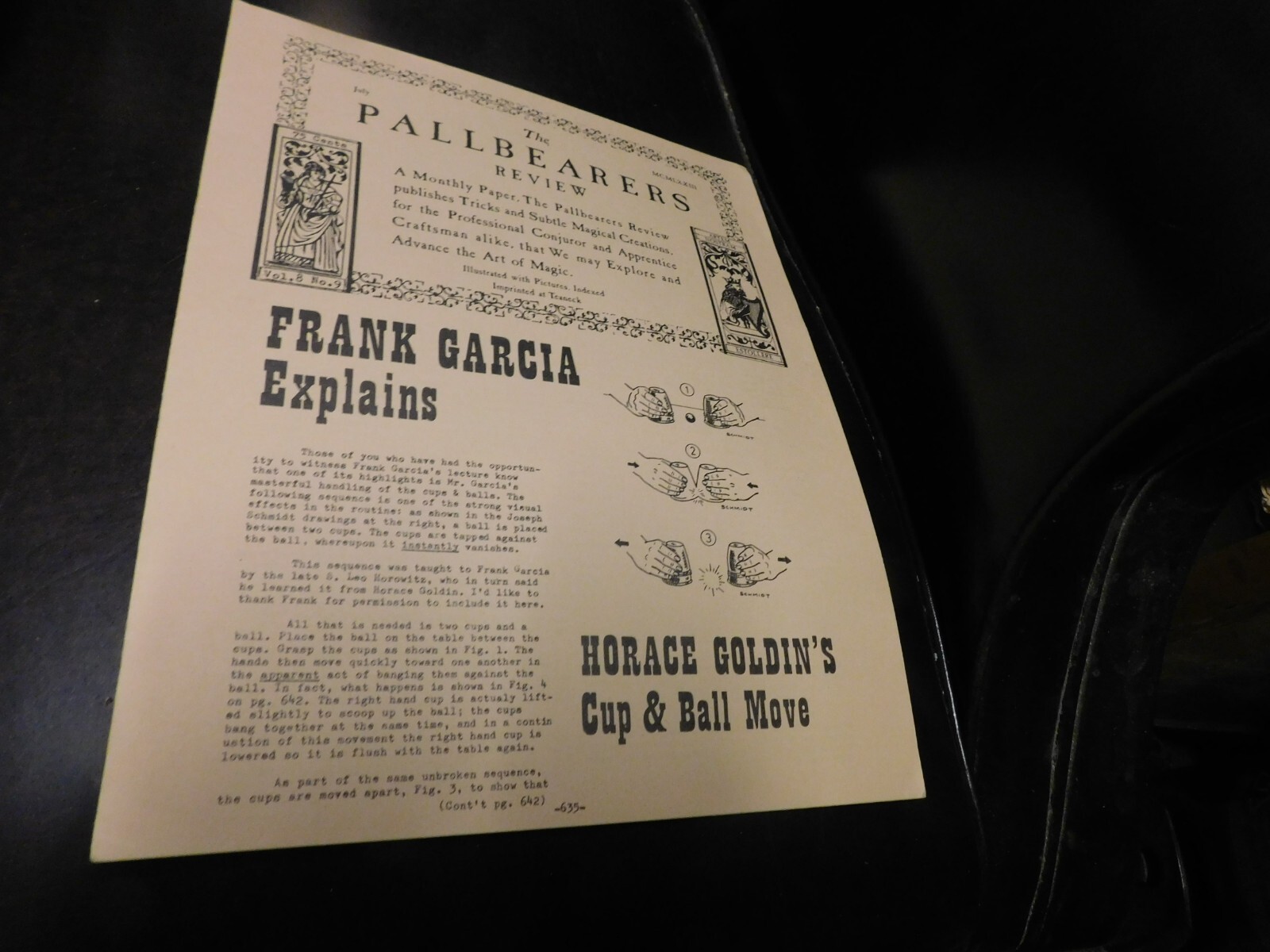 The Pallbearers Review Magazine of Magic For Magicians - MCMLXXIII July