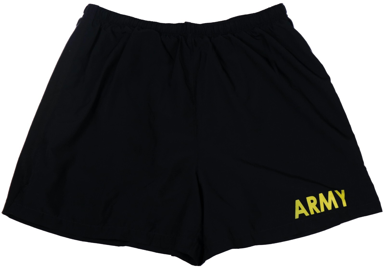 LARGE - Men's APFU Shorts Army Black and Gold PT Physical Fitness Shorts Trunks