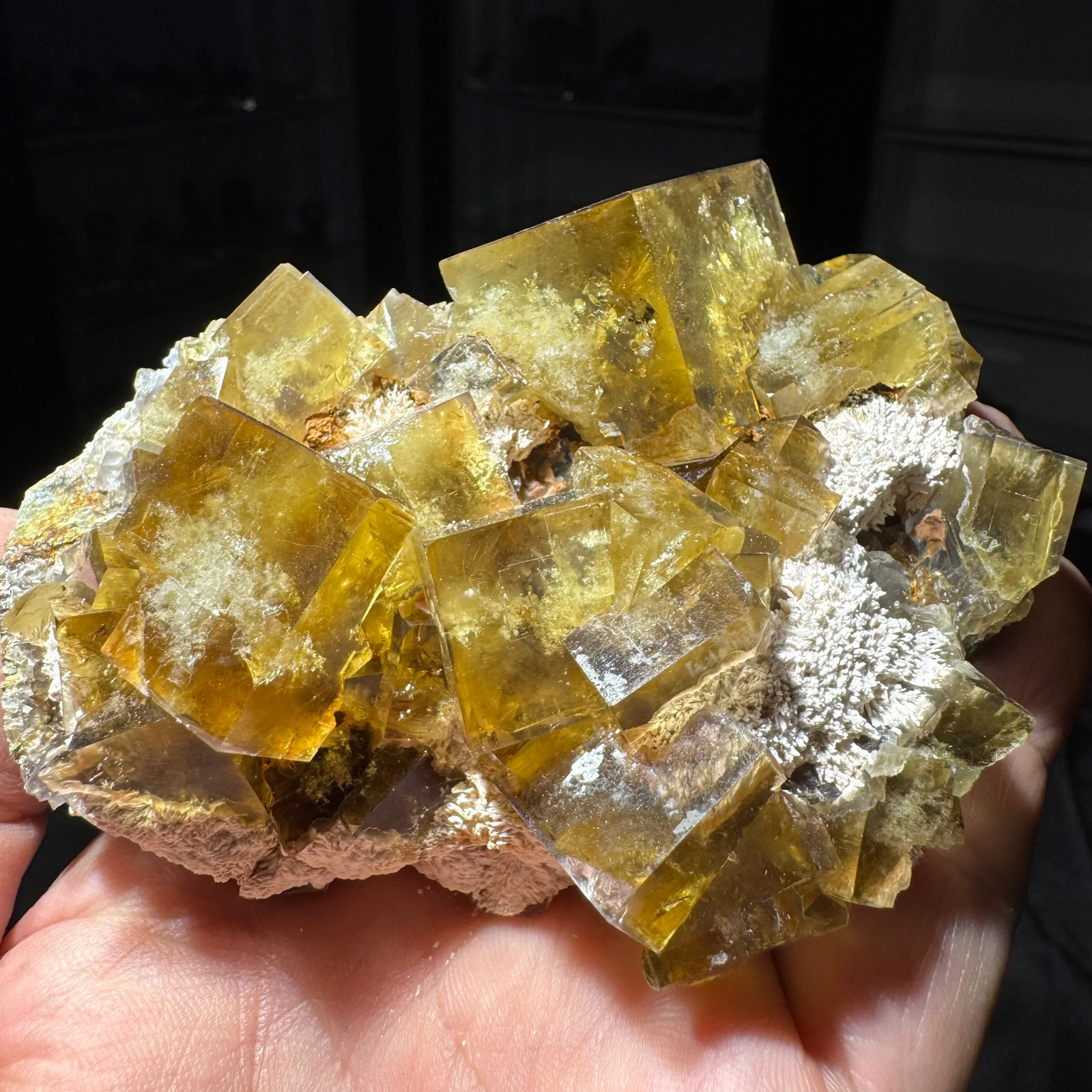 Yellow Fluorite from Lanying Fluorite Mine, Beijing, China - 10.7 x 8.5 x 6.4 cm