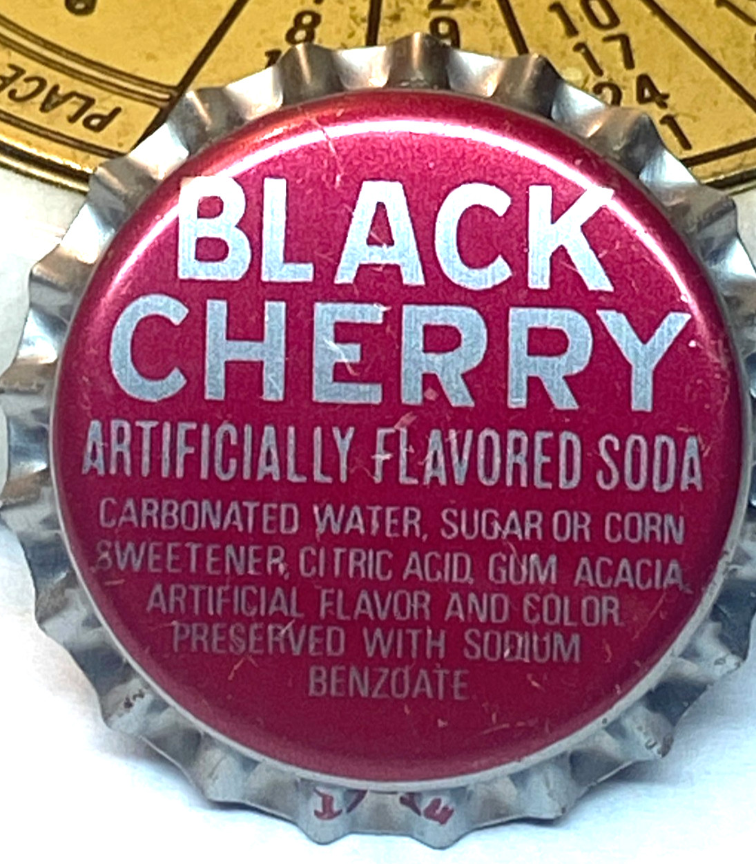 FREE SHIPPING Vintage CHERRY SODA Generic NEW Bottle CAP National Can Crown logo