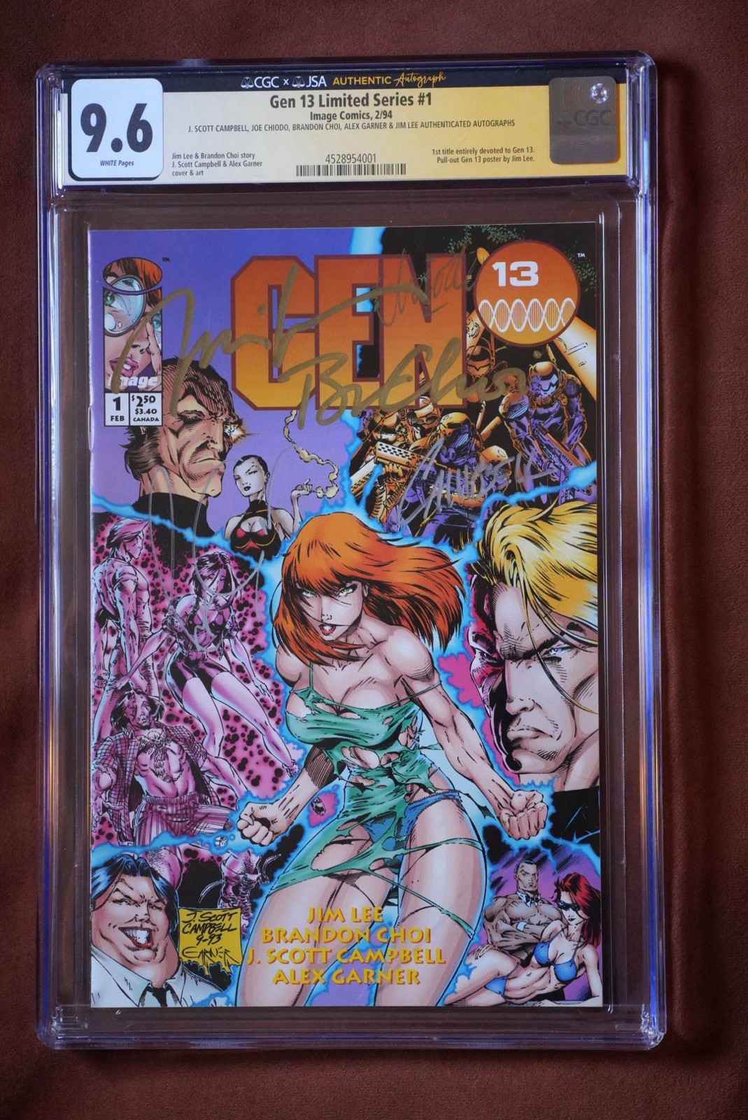 The Gen 13  #1 J. SCOTT CAMPBELL, JOE CHIODO, BRANDON CHOI, ALEX GARNER ,JIM LEE