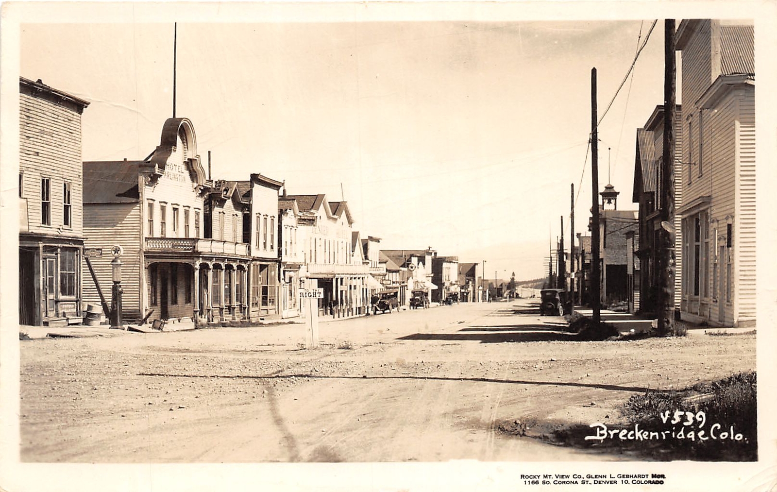 J66/ Breckenridge Colorado RPPC Postcard c1960 Main Street Stores  69