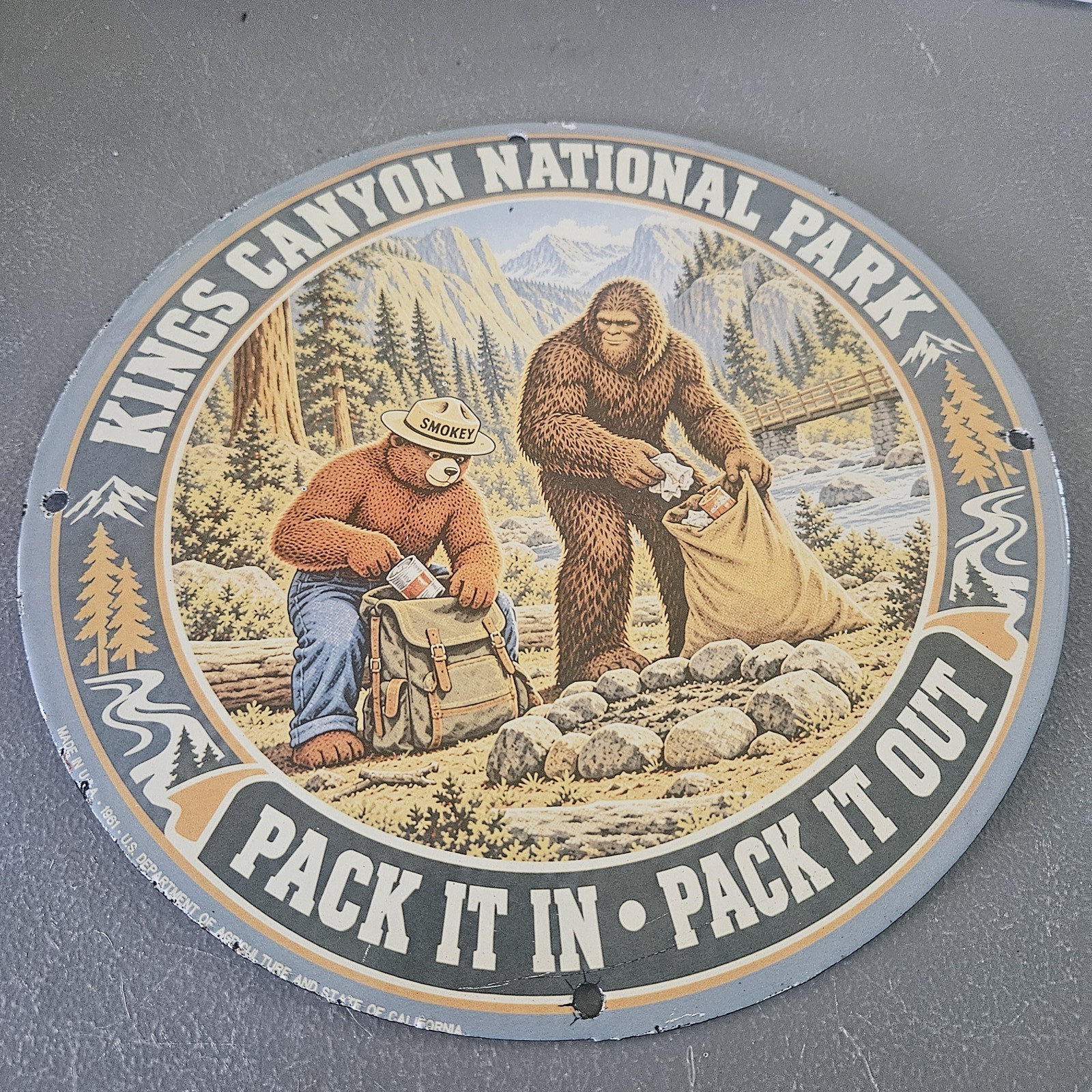 VINTAGE 1961 KINGS CANYON NATIONAL PARK 12
