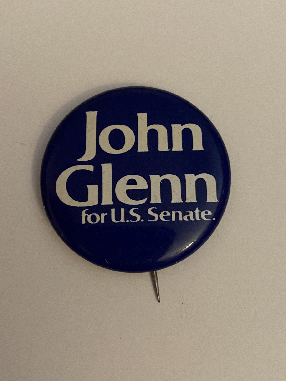 John Glenn For Senate Pin Back Button P52