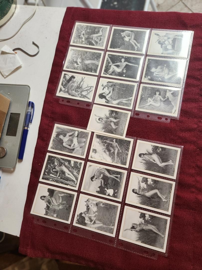 VINTAGE 1994 BETTIE PAGE PHOTO CARDS BY BUNNY YEAGER 19 CARD LOT