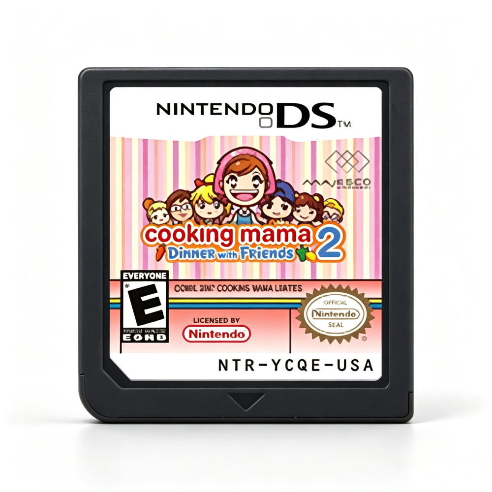 Cooking Mama 2 Dinner With Friends Cartridge for DS 3DS 2DS USA Version
