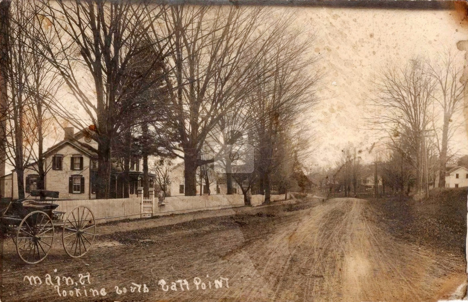Salt Point NY Main Street Looking South Dutchess County RPPC Photo Postcard COPY