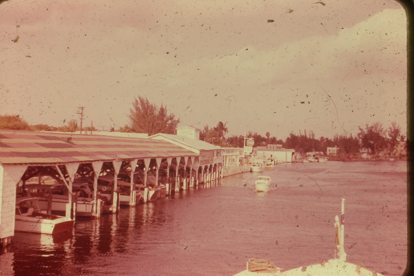 c1960\'s Ektachrome 35mm Slide Atlantic Marine Boat Yard Fort Lauderdale Florida